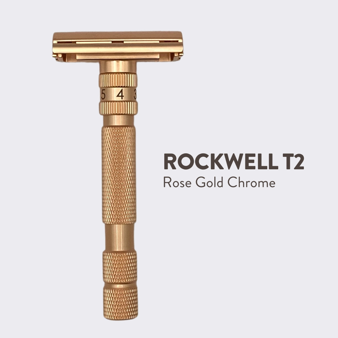 Rockwell T2 Dial Adjustable Chrome Series Safety Razor
