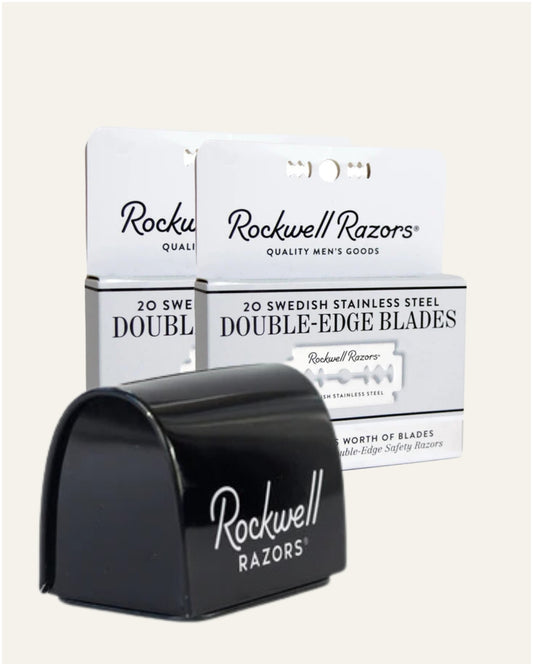 40 Razor Blades With Disposal Tin