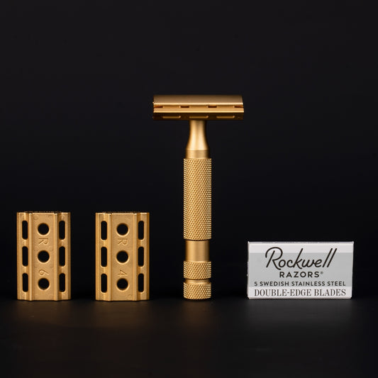 Limited Edition 24-karat Gold-plated Rockwell 6S Shave Kit