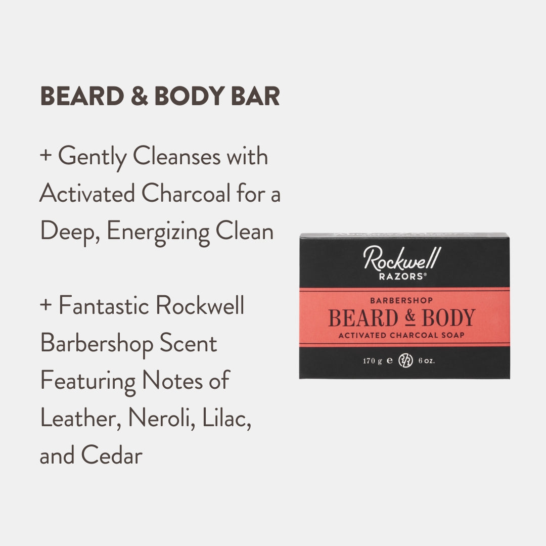 Rockwell Beard and Body Bar Soap - Barbershop Scent