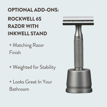 Rockwell 6S Matte Stainless Steel Adjustable Razor