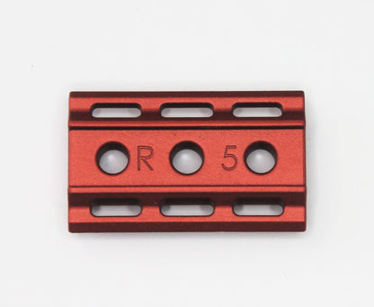 Rockwell 6S Red - Matte Stainless Steel - 5/6 Plate