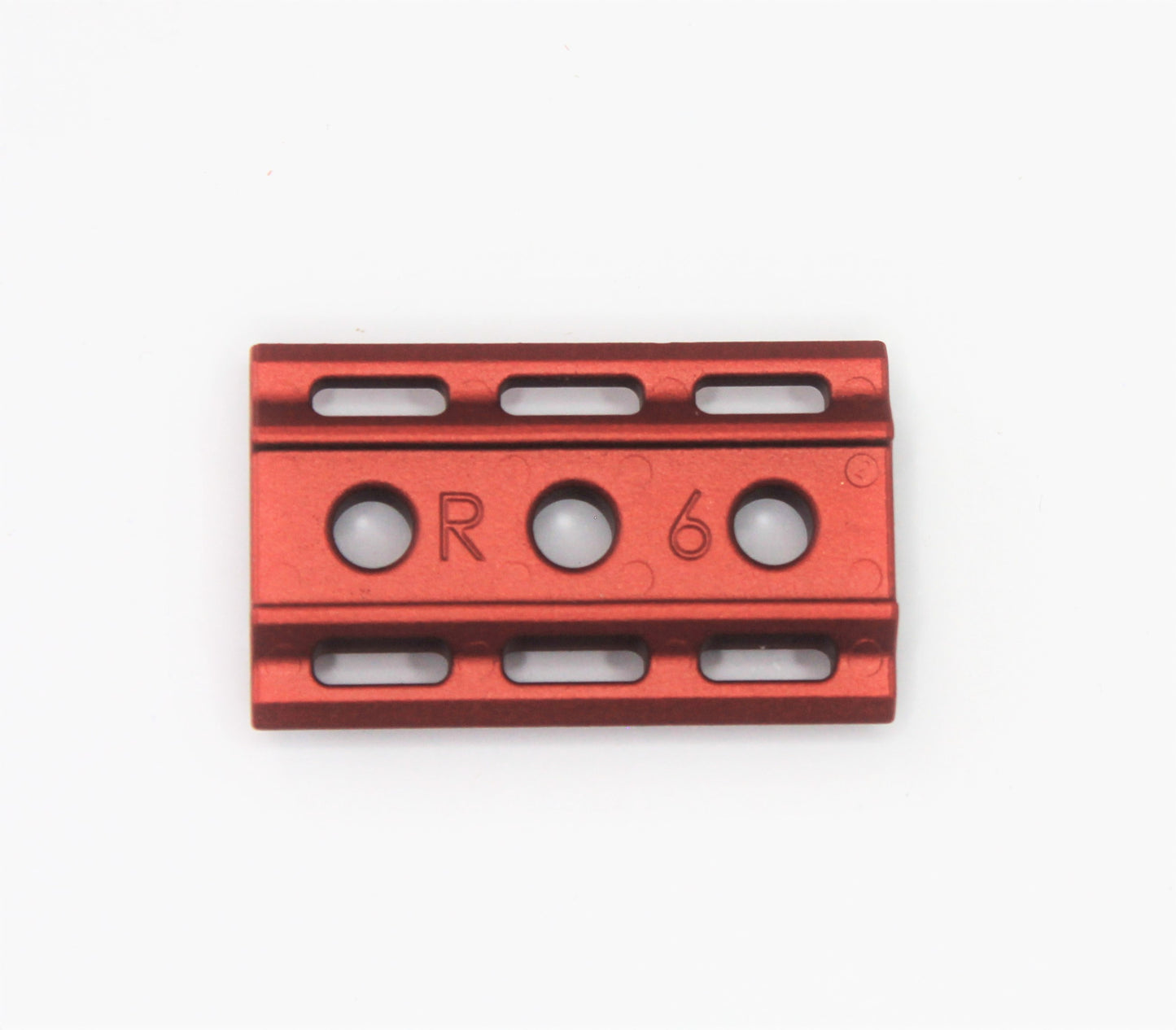 Rockwell 6S Red - Matte Stainless Steel - 5/6 Plate