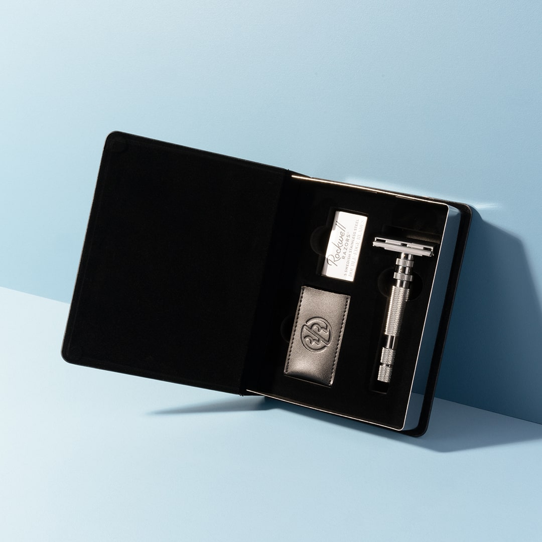 Rockwell T2 With Shave Cream and Synthetic Shave Brush